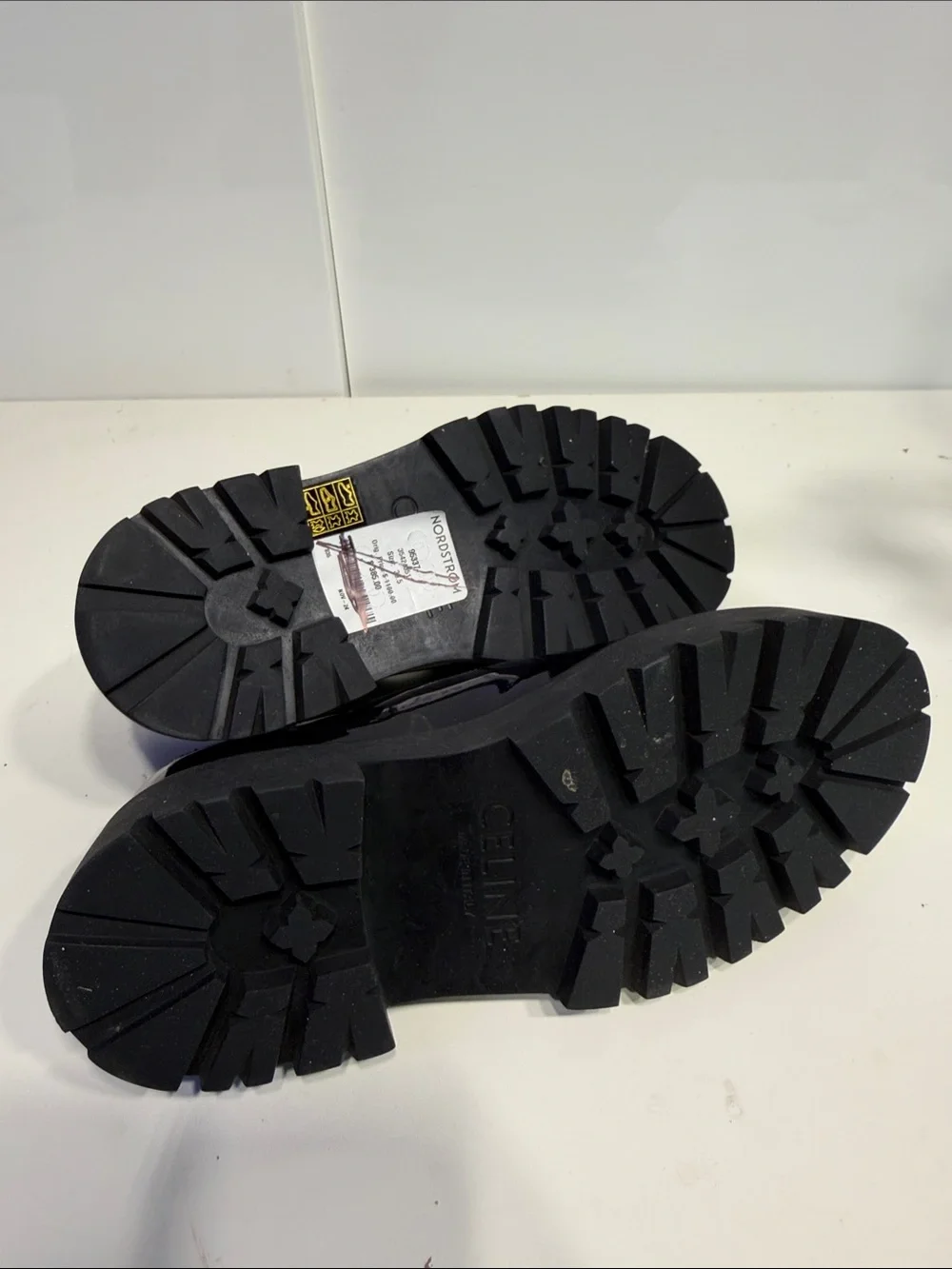 CELINE 39.5 Black Patent Platform Mary Jane Shoes
